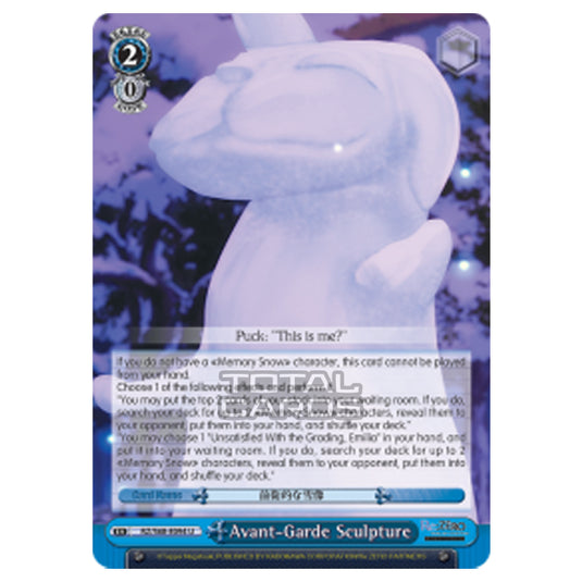 Weiss Schwarz - Re:ZERO - Starting Life in Another World - Memory Snow - Avant-Garde Sculpture (Uncommon) RZ/S68-E094