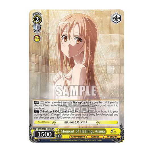 Weiss Schwarz - Sword Art Online - 10th Anniversary - Moment of Healing, Asuna (SR) SAO/S100-E013S
