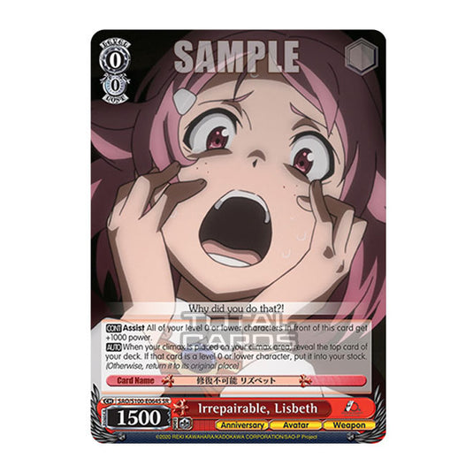 Weiss Schwarz - Sword Art Online - 10th Anniversary - Irrepairable, Lisbeth (SR) SAO/S100-E064S