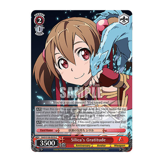 Weiss Schwarz - Sword Art Online - 10th Anniversary - Silica's Gratitude (C) SAO/S100-E070