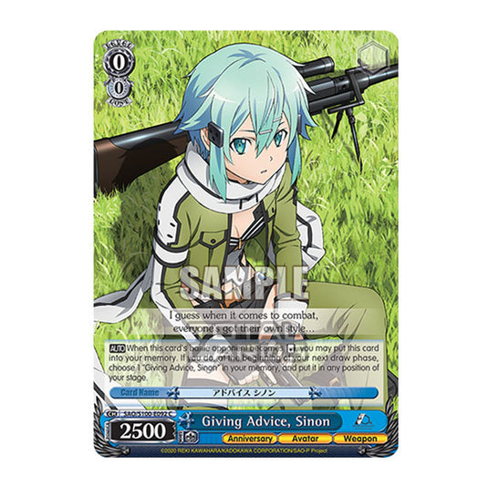 Weiss Schwarz - Sword Art Online - 10th Anniversary - Giving Advice, Sinon (C) SAO/S100-E092