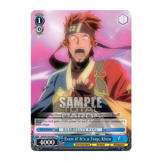 Weiss Schwarz - Sword Art Online - 10th Anniversary - Even if It's a Trap, Klein (C) SAO/S100-E093