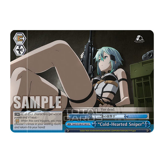 Weiss Schwarz - Sword Art Online - 10th Anniversary - "Cold-Hearted Sniper" (CC) SAO/S100-E100