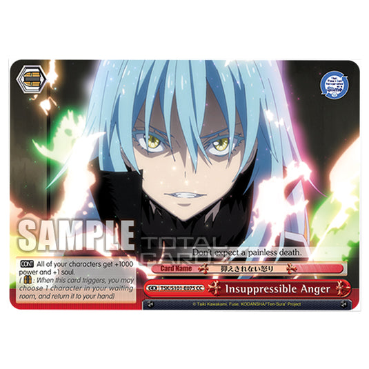 Weiss Schwarz - That Time I Got Reincarnated as a Slime Vol.3 - Insuppressible Anger (CC) TSK/S101-E075