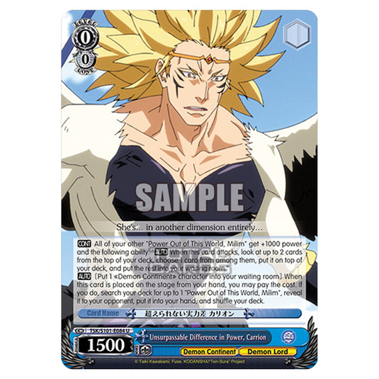 Weiss Schwarz - That Time I Got Reincarnated as a Slime Vol.3 - Unsurpassable Difference in Power, Carrion (U) TSK/S101-E084