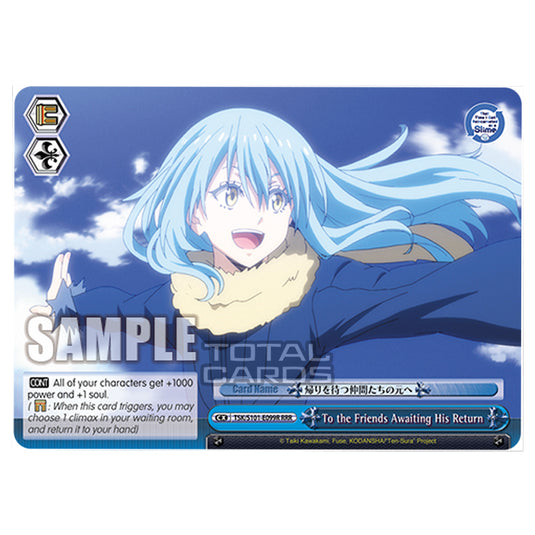Weiss Schwarz - That Time I Got Reincarnated as a Slime Vol.3 - To the Friends Awaiting His Return (RRR) TSK/S101-E099R