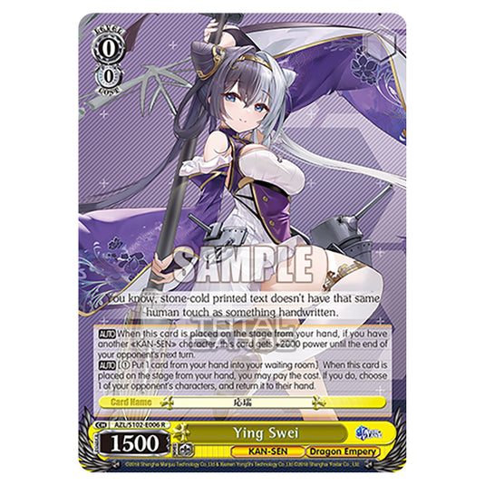 Weiss Schwarz - Azur Lane - Ying Swei (R) AZL/S102-E006