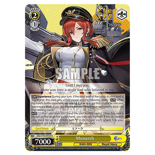 Weiss Schwarz - Azur Lane - Monarch (U) AZL/S102-E023