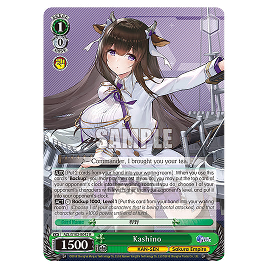 Weiss Schwarz - Azur Lane - Kashino (R) AZL/S102-E042