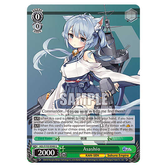Weiss Schwarz - Azur Lane - Asashio (U) AZL/S102-E048