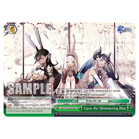Weiss Schwarz - Azur Lane - Upon the Shimmering Blue (RRR) AZL/S102-E070R