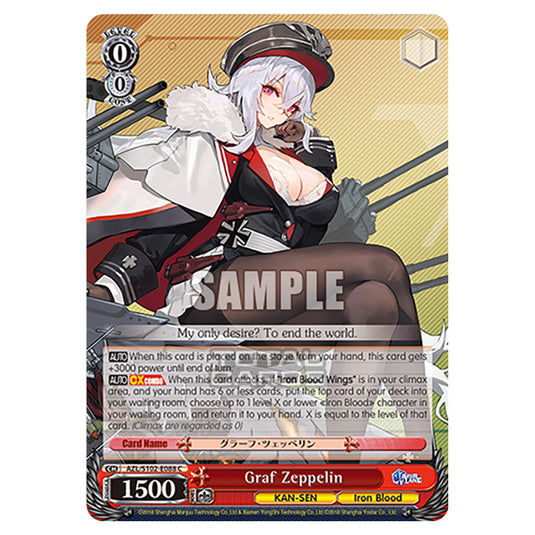 Weiss Schwarz - Azur Lane - Graf Zeppelin (C) AZL/S102-E088