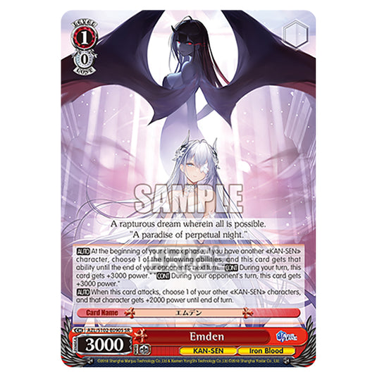 Weiss Schwarz - Azur Lane - Emden (SR) AZL/S102-E090S