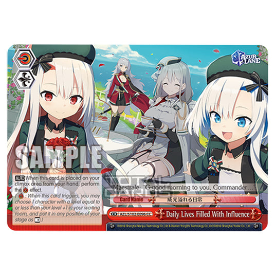Weiss Schwarz - Azur Lane - Daily Lives Filled With Influence (CC) AZL/S102-E096