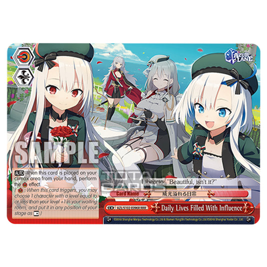 Weiss Schwarz - Azur Lane - Daily Lives Filled With Influence (RRR) AZL/S102-E096R