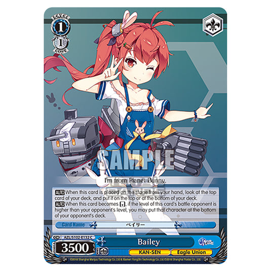 Weiss Schwarz - Azur Lane - Bailey (C) AZL/S102-E132