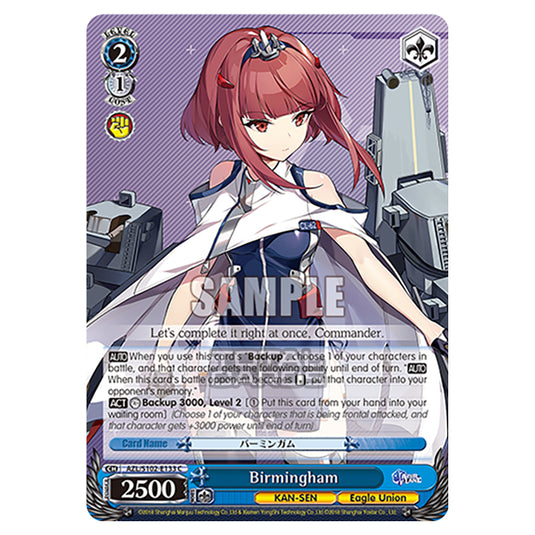 Weiss Schwarz - Azur Lane - Birmingham (C) AZL/S102-E133