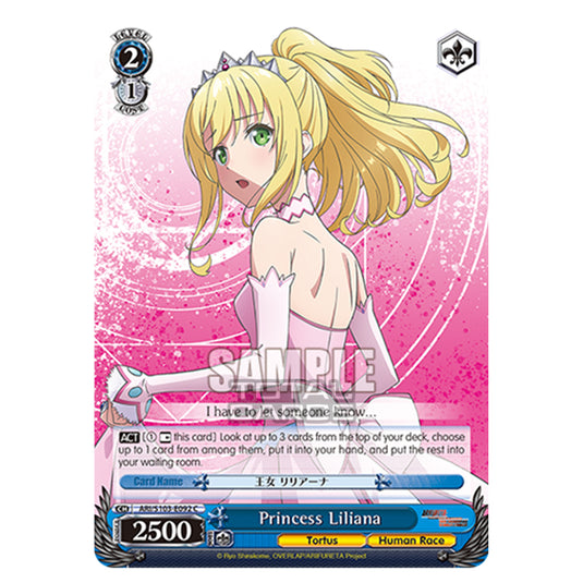 Weiss Schwarz - Arifureta - From Commonplace to World's Strongest - Princess Liliana (C) ARI/S103-E092
