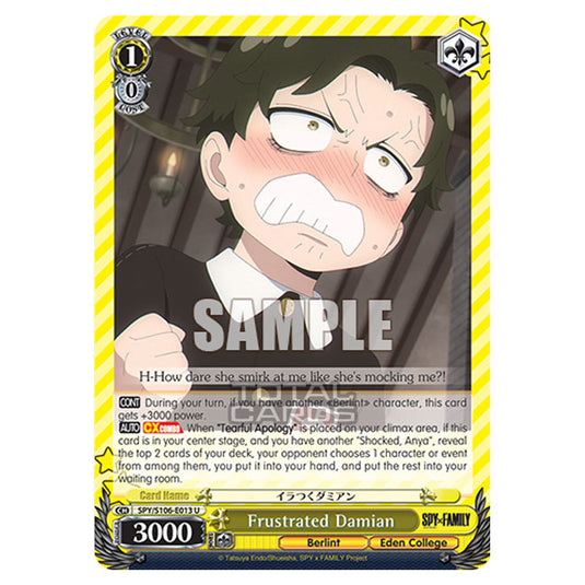 Weiss Schwarz - SPY x FAMILY - Frustrated Damian (U) SPY/S106-E013