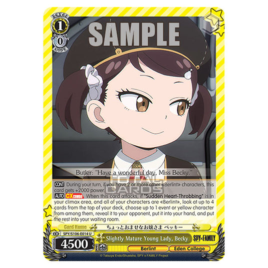 Weiss Schwarz - SPY x FAMILY - Slightly Mature Young Lady, Becky (U) SPY/S106-E014