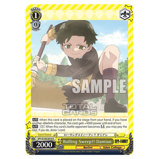 Weiss Schwarz - SPY x FAMILY - Rolling Sweep!! Damian (C) SPY/S106-E018