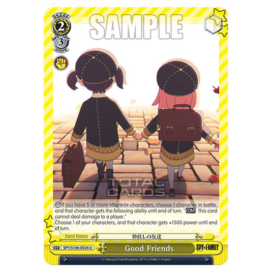 Weiss Schwarz - SPY x FAMILY - Good Friends (U) SPY/S106-E024