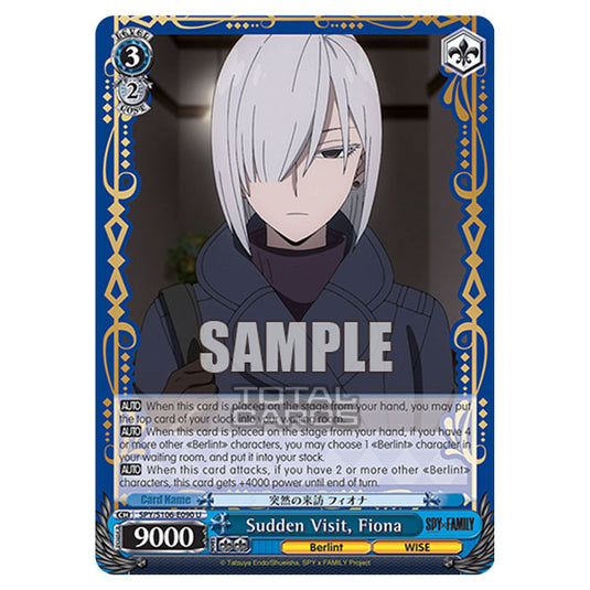 Weiss Schwarz - SPY x FAMILY - Sudden Visit, Fiona (U) SPY/S106-E090
