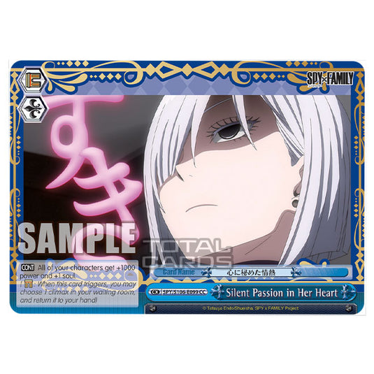 Weiss Schwarz - SPY x FAMILY - Silent Passion in Her Heart (CC) SPY/S106-E099