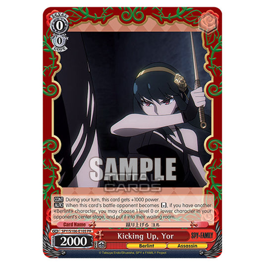 Weiss Schwarz - SPY x FAMILY - Kicking Up, Yor (PR) SPY/S106-E105