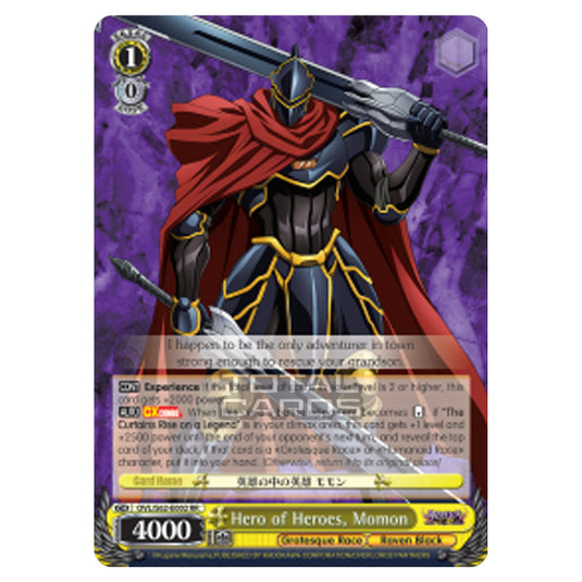 Weiss Schwarz - Nazarick - Tomb of the Undead - Hero of Heroes, Momon (Double Rare) OVL/S62-E002