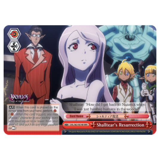 Weiss Schwarz - Nazarick - Tomb of the Undead - Shalltear's Resurrection (Triple Rare) OVL/S62-E074R