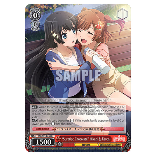 Weiss Schwarz - Revue Starlight - Re LIVE - "Surprise Chocolate" Hikari & Karen (R) RSL/S69-E056