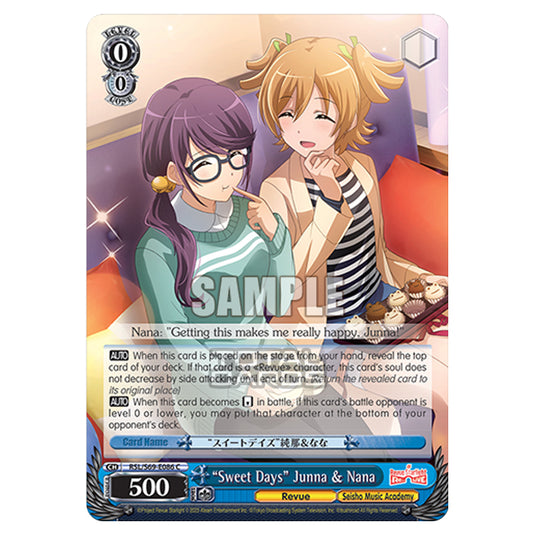 Weiss Schwarz - Revue Starlight - Re LIVE - "Sweet Days" Junna & Nana (C) RSL/S69-E086