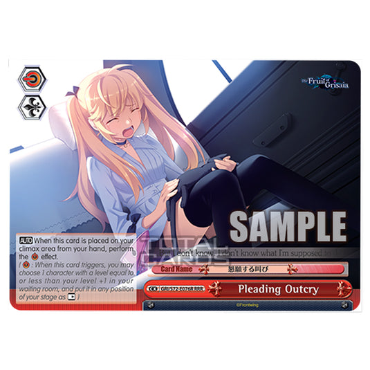 Weiss Schwarz - The Fruit of Grisaia - Pleading Outcry (RRR) GRI/S72-E076R