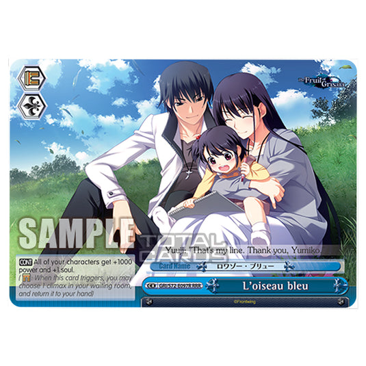 Weiss Schwarz - The Fruit of Grisaia - L'oiseau bleu (RRR) GRI/S72-E097R