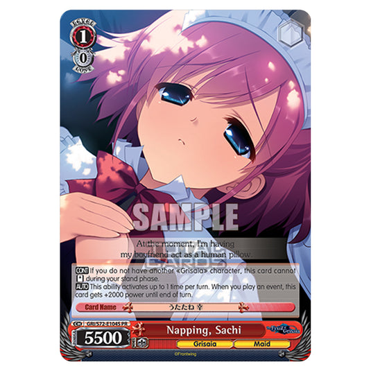 Weiss Schwarz - The Fruit of Grisaia - Napping, Sachi (PR) GRI/S72-E104S