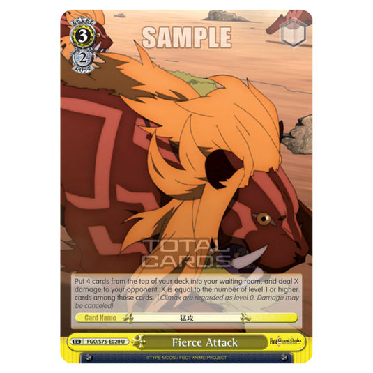 Weiss Schwarz - Fate/Grand Order Absolute Demonic Front: Babylonia - Fierce Attack (U) FGO/S75-E020