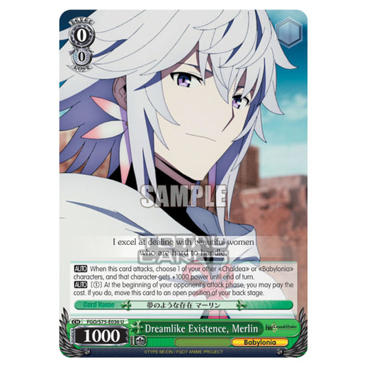 Weiss Schwarz - Fate/Grand Order Absolute Demonic Front: Babylonia - Dreamlike Existence, Merlin (U) FGO/S75-E036