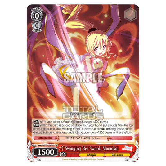 Weiss Schwarz - Magia Record - Puella Magi Madoka Magica Side Story - Swinging Her Sword, Momoko (SR) MR/W59-E059S