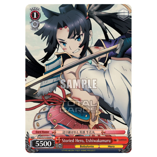 Weiss Schwarz - Fate/Grand Order Absolute Demonic Front: Babylonia - Storied Hero, Ushiwakamaru (C) FGO/S75-E069