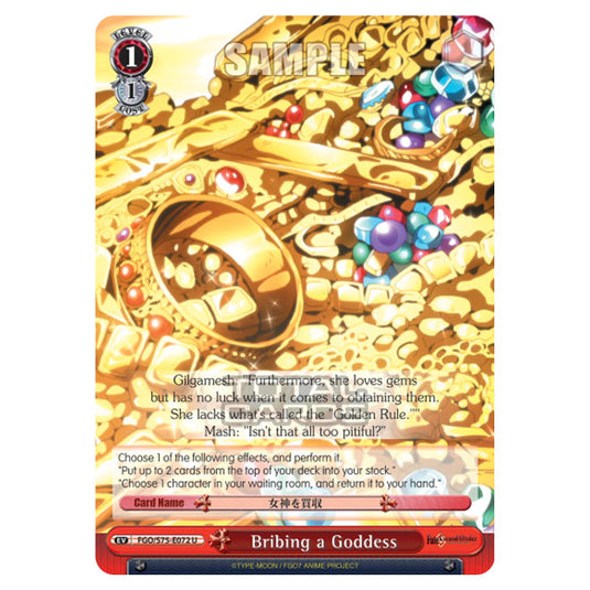 Weiss Schwarz - Fate/Grand Order Absolute Demonic Front: Babylonia - Bribing a Goddess (U) FGO/S75-E072