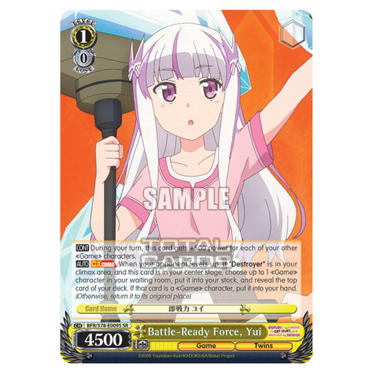 Weiss Schwarz - Bofuri - I Don't Want to Get Hurt, so I'll Max Out My Defense - Battle-Ready Force, Yui (SR) BFR/S78-E009S