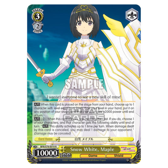Weiss Schwarz - Bofuri - I Don't Want to Get Hurt, so I'll Max Out My Defense - Snow White, Maple (R) BFR/S78-E010