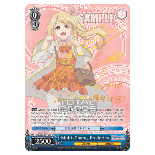 Weiss Schwarz - Bofuri - I Don't Want to Get Hurt, so I'll Max Out My Defense - Multi-Chant, Frederica (SP) BFR/S78-E079SP