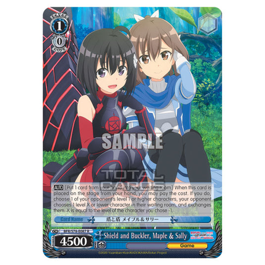 Weiss Schwarz - Bofuri - I Don't Want to Get Hurt, so I'll Max Out My Defense - Shield and Buckler, Maple & Sally (R) BFR/S78-E087