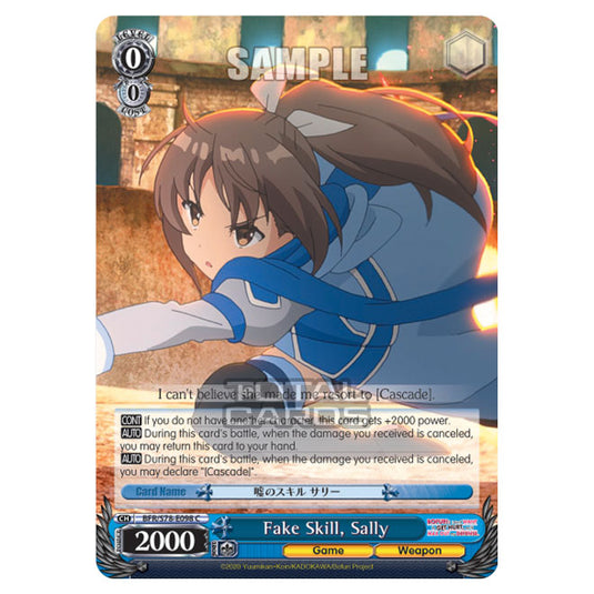 Weiss Schwarz - Bofuri - I Don't Want to Get Hurt, so I'll Max Out My Defense - Fake Skill, Sally (C) BFR/S78-E098