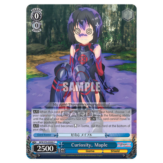 Weiss Schwarz - Bofuri - I Don't Want to Get Hurt, so I'll Max Out My Defense - Curiosity, Maple (C) BFR/S78-E099