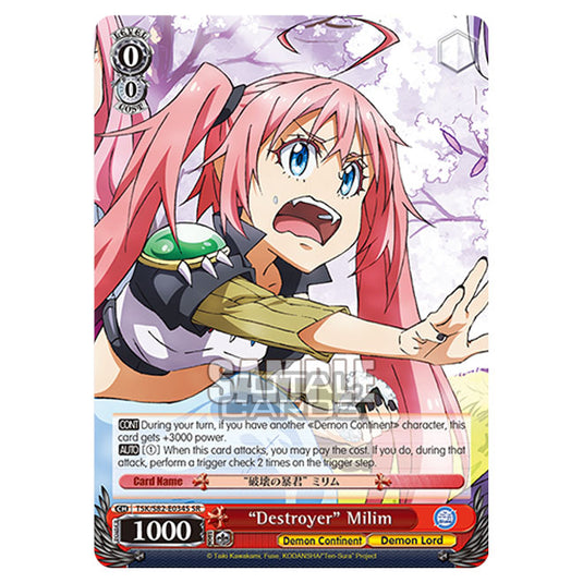 Weiss Schwarz - That Time I Got Reincarnated as a Slime Vol.2 - "Destroyer" Milim (SR) TSK/S82-E034S