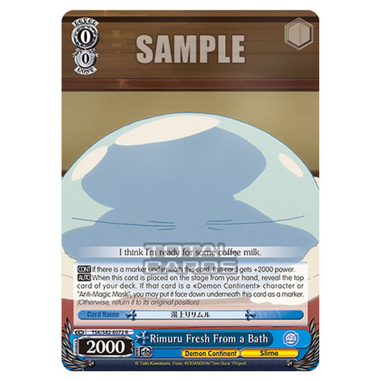 Weiss Schwarz - That Time I Got Reincarnated as a Slime Vol.2 - Rimuru Fresh From a Bath (R) TSK/S82-E072