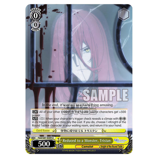 Weiss Schwarz - Fate/Grand Order THE MOVIE - Divine Realm of the Round Table Camelot - Reduced to a Monster, Tristan (U) FGO/S87-E009